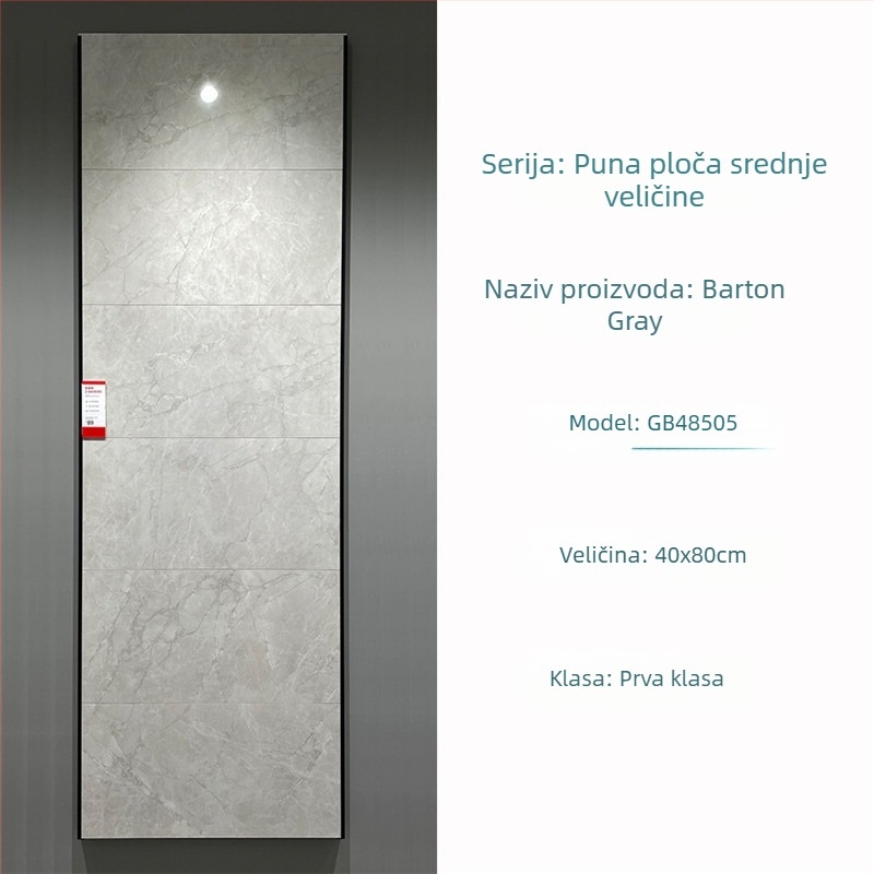 Unutarnja zidna pločica 400x800 mm, glazirana porcelanska pločica, za kupaonicu i kuhinju, uzorak slagalice, moderni minimalistički stil, protuklizna površina
