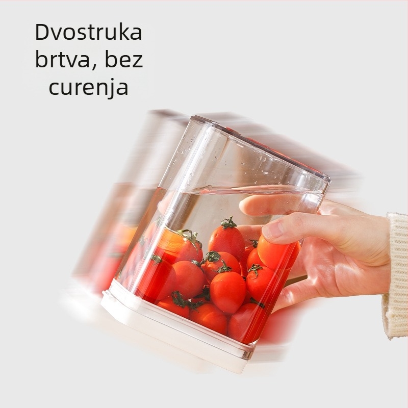 FaSoLa prozirni pravokutni kuhinjski spremnik za skladištenje žitarica, hermetički zatvoren, plastični, 800–1000 ml