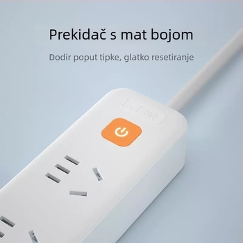 Nanfu Golden Eye višenamjenski produžni kabel s dugim kabelom, za studentski dom i dom, ploča utičnica, sigurnosne utičnice