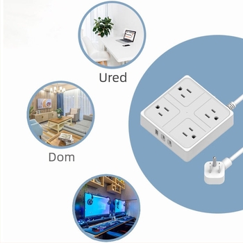 Inteligentni produžni kabel s američkim standardom, USB i USB-C priključkom, više utičnica