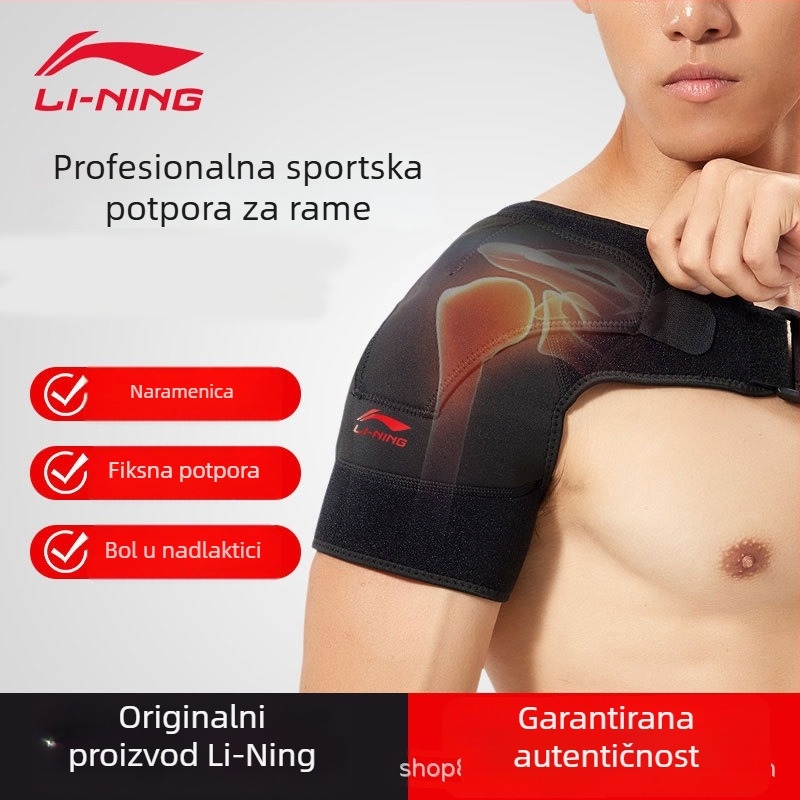 Li Ning Zaštitni pojas za rame za sport i rehabilitaciju – muški zaštitni pojas ramena za ozljedu rotatorne manžete