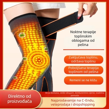 Koljena štitnici za toplinu, otporni na vjetar i klizanje, za biciklizam i sport, s dugim ili kratkim trakama.