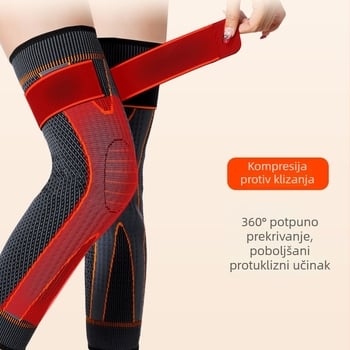 Koljena štitnici za toplinu, otporni na vjetar i klizanje, za biciklizam i sport, s dugim ili kratkim trakama.