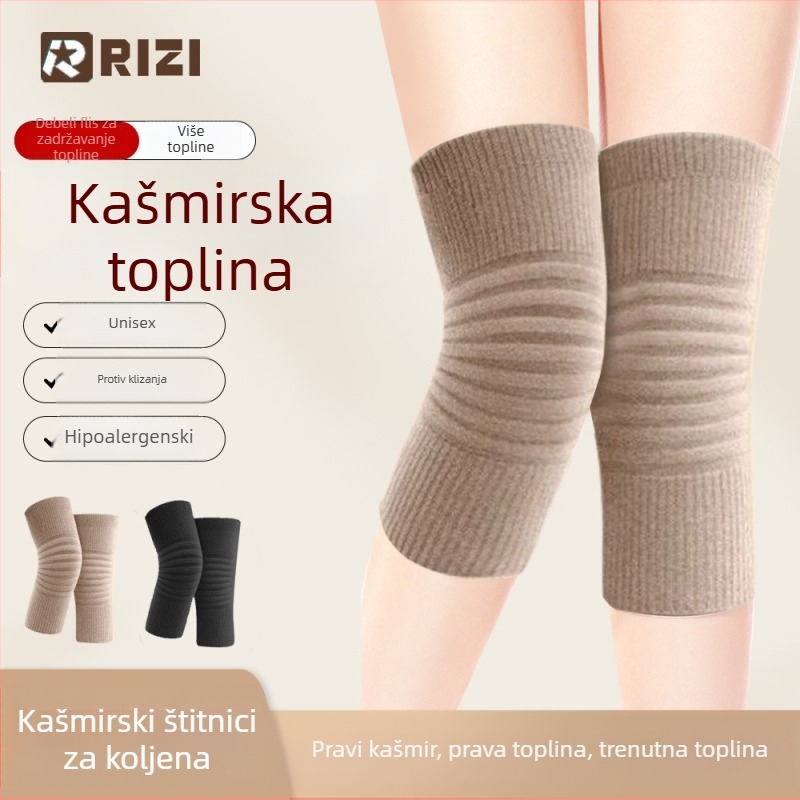 Kašmir koljenice za muškarce, žene i starije osobe, zaštita zglobova, protuklizni sloj, zimna toplina