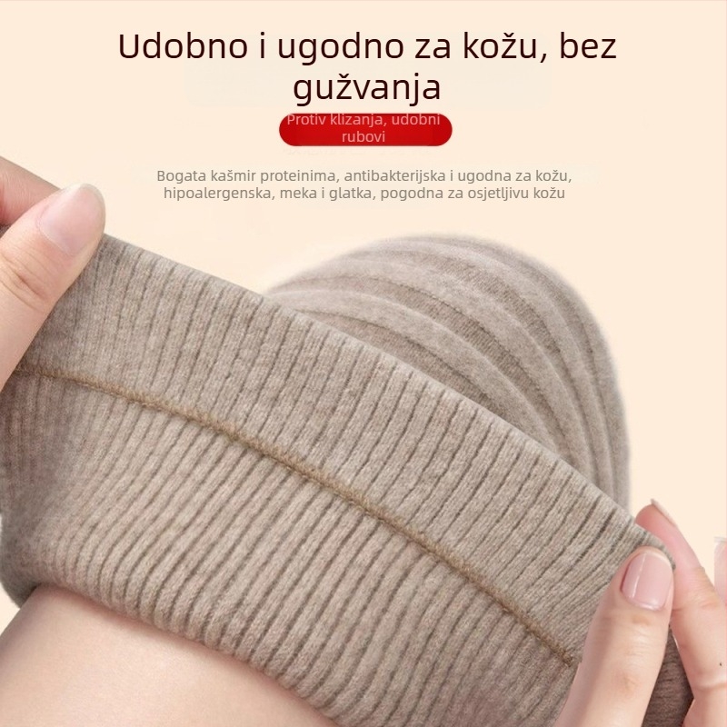 Kašmir koljenice za muškarce, žene i starije osobe, zaštita zglobova, protuklizni sloj, zimna toplina