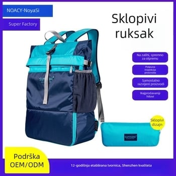 40L lagani sklopivi ruksak za putovanja, vodootporan, za planinarenje i outdoor aktivnosti