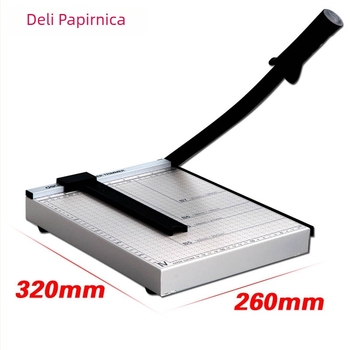 Deli 8014 rezač papira, A4, metalni, bijeli, za kartice i fotografije