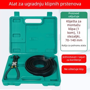 Alat za ugradnju prstena klipa za automobile — univerzalna stezaljka za zatezanje prstena i kliješta za demontažu prstena klipa