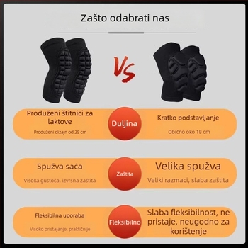 Taktički set za puzanje s jastučićima za koljena i lakatima, s integriranom zaštitom