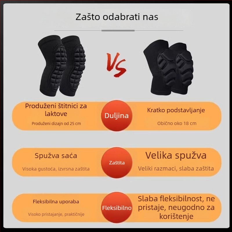 Taktički set za puzanje s jastučićima za koljena i lakatima, s integriranom zaštitom