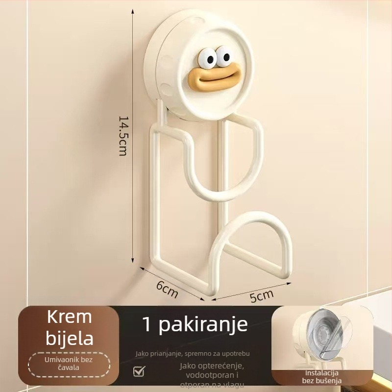 Zidni organizator za umivaonik bez bušenja – sa snažnim usisnim čašicama – višenamjenski organizator kupaonice