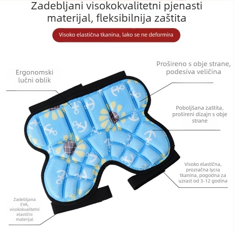 Chránici bokova za rolanje, zaštitne hlače protiv pada za djecu i odrasle