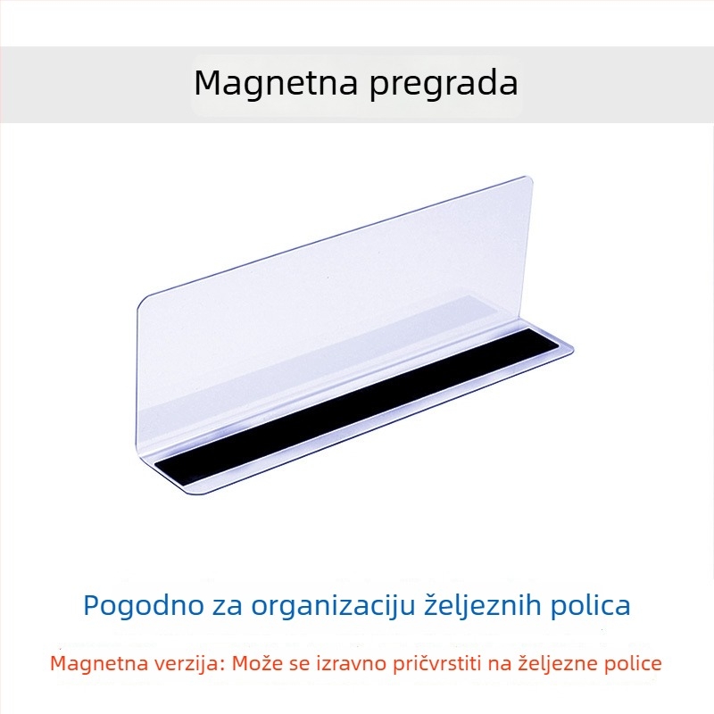 Prozirne magnetske pregrade za police skladišta, odvajanje tereta i organizacija u kontejnerima, magnetsko pričvršćivanje