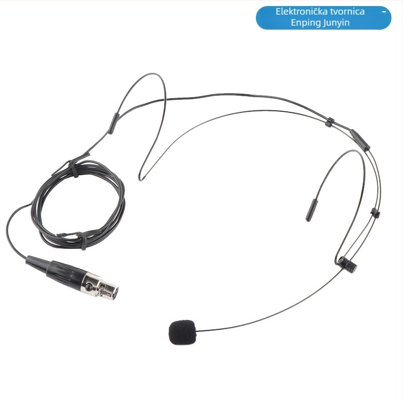 Kondenzacijski mikrofon za glavu u nijansi kože, 3,5 mm priključak, headset za računar za prijenos uživo