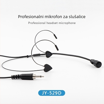 Mikrofon za glavu s kabelom u kožnoj boji, višenamjenski pojačivač, headset i profesionalne žične slušalice