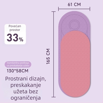 TPE podloga za preskakanje užeta, zvučno izolirana i apsorpcija udara, za kućni fitness i jogu