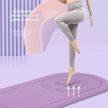 TPE podloga za preskakanje užeta, zvučno izolirana i apsorpcija udara, za kućni fitness i jogu