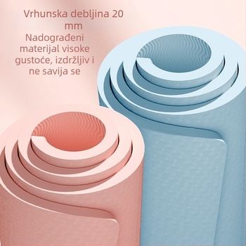 Joga podloga za kućnu upotrebu za unutarnje trčanje, protuklizna, apsorpcija šoka i tih dizajn; pogodna za dječje preskakanje užeta
