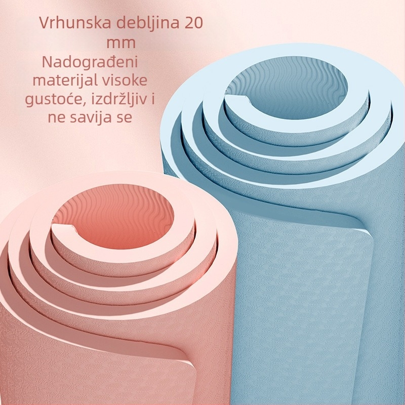 Joga podloga za kućnu upotrebu za unutarnje trčanje, protuklizna, apsorpcija šoka i tih dizajn; pogodna za dječje preskakanje užeta