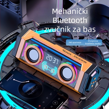 2025 Bežični Bluetooth stolni zvučnik s subwooferom za dom, vanjsku upotrebu i karaoke