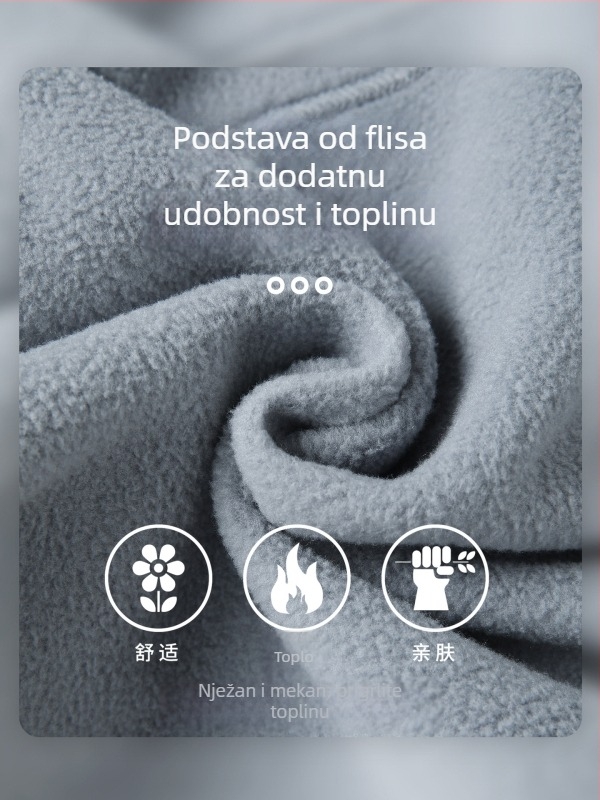 Ženske sportske hlače za jesen-zimu s toplom podstavom, udoban kroj, pogodne za trčanje i fitness DAW153
