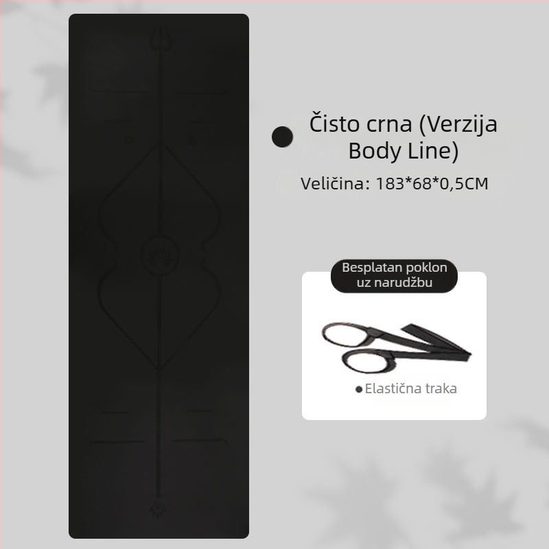 Tuhao joga podloga od PU gume, protivklizna, profesionalna fitness podloga, deblja i šira, zvučno izolirana za kućnu upotrebu