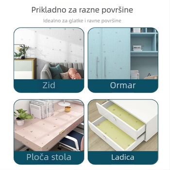 Samoljepljiva vodootporna i otporna na vlagu tapeta za studentski dom i spavaću sobu, debeli samoljepljivi zidni dekor