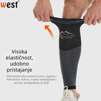 Maxda Najlonske kompresijske čarape za listove za trčanje, maraton i sport