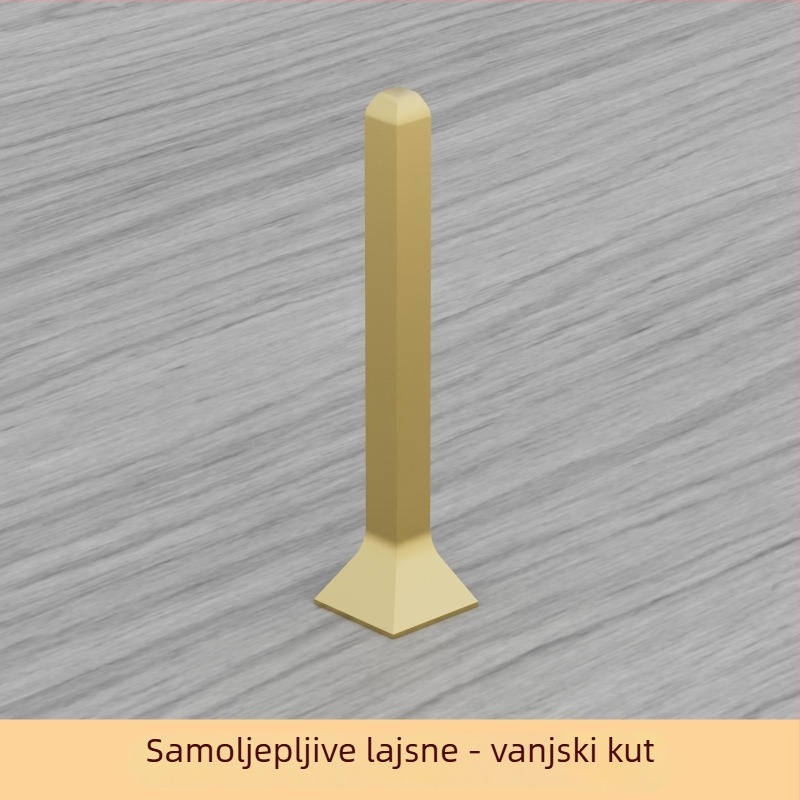 Samoljepljivi aluminijski prag za pod, širina 6/8 cm, krem boja