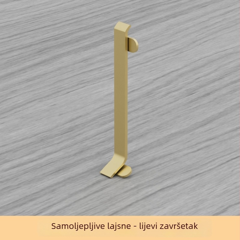 Samoljepljivi aluminijski prag za pod, širina 6/8 cm, krem boja