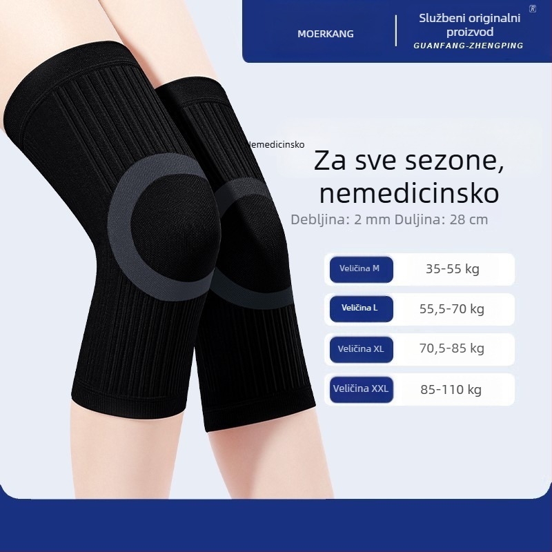 Ljetna koljena zaštita od bambusovog ugljena, lagana protuklizna zaštita zgloba za sport