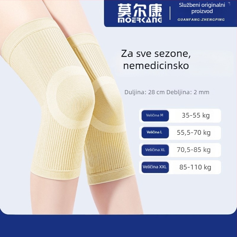 Ljetna koljena zaštita od bambusovog ugljena, lagana protuklizna zaštita zgloba za sport