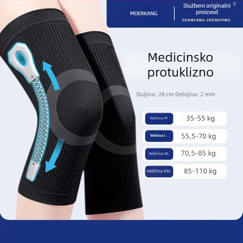 Ljetna koljena zaštita od bambusovog ugljena, lagana protuklizna zaštita zgloba za sport