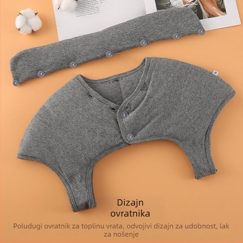 Unisex šal s flisom za toplinu vrata i ramena, debeli, za spavanje