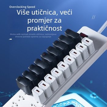 Bar-stil produžni napajanje s američkim i japanskim standardima utičnica, više utičnica, konfiguracije 15 i 30 utičnica, utičnice za testiranje starenja.