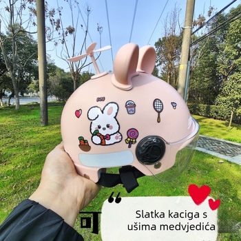 Kaciga za djecu 3–8 godina, 3C potvrđena, ljetna za električne romobile i električne bicikle, otporna na udarce