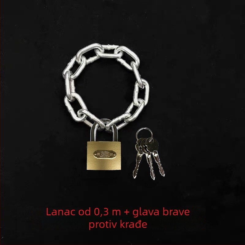 Lančana brava za bicikl i električni bicikl, protiv krađe, čelični lanac
