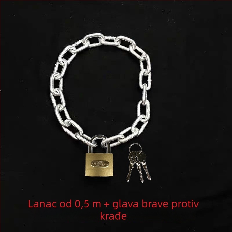 Lančana brava za bicikl i električni bicikl, protiv krađe, čelični lanac