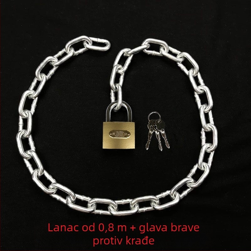 Lančana brava za bicikl i električni bicikl, protiv krađe, čelični lanac