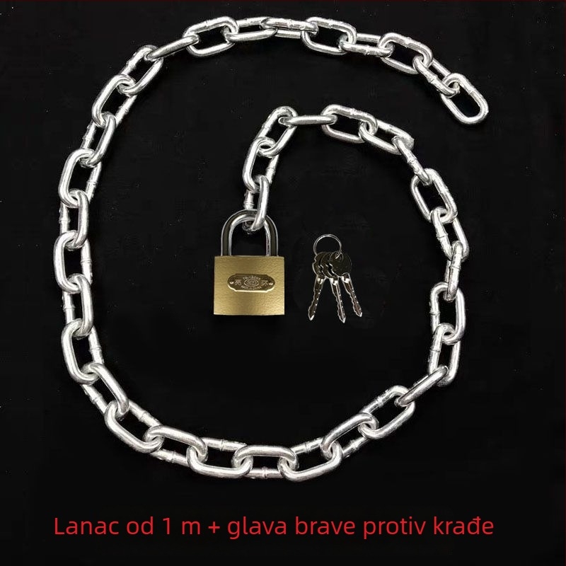 Lančana brava za bicikl i električni bicikl, protiv krađe, čelični lanac