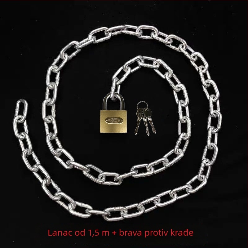 Lančana brava za bicikl i električni bicikl, protiv krađe, čelični lanac