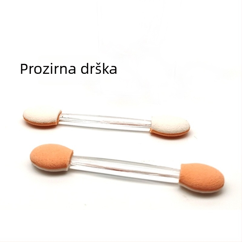 Jednokratna četkica za sjenilo za oči s dvostrukim krajem, prijenosna mini četkica za oči.