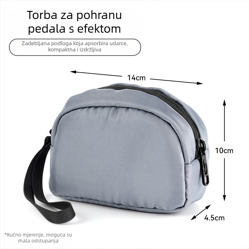 GP-5 torbica za efekt pedalu: vodootporna, otporna na udarce, prenosiva za jedan pedal.