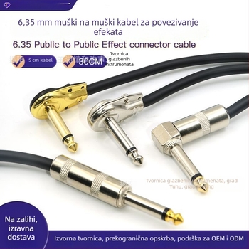 Kabel za gitarske efekte s 6,35 mm integriranom redukcijom šuma za električnu gitaru
