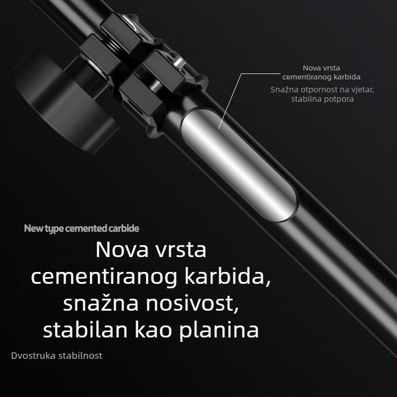 Stativ za telefon za live streaming, podni stalak, teleskopski, sklopivi, prenosni za vanjsku fotografiju