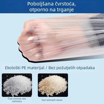 Jednokratne prozirne PE zaštitne rukave za kuhinju, produžena duljina, vodootporne i otporne na ulje
