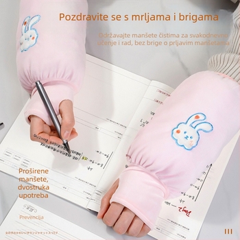 Rukave za nadlaktice s integriranim rukavicama 2-u-1 za posao i pisanje, unisex, otporne na prljavštinu i habanje.