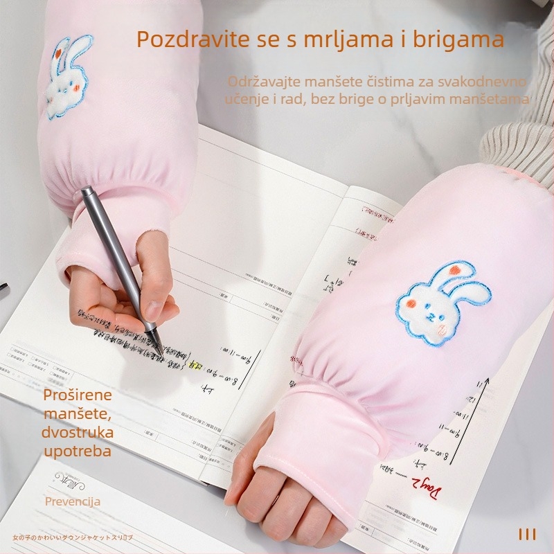 Rukave za nadlaktice s integriranim rukavicama 2-u-1 za posao i pisanje, unisex, otporne na prljavštinu i habanje.