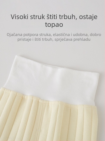Dječji pamuk dvodijelni kućni set za jesen-zimu: top s dugim rukavima i hlače visokog struka.