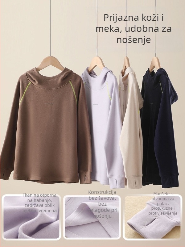 Dječja hoodie od Lyocell smjese, dugi rukav, pulover, jesen-zima, unisex